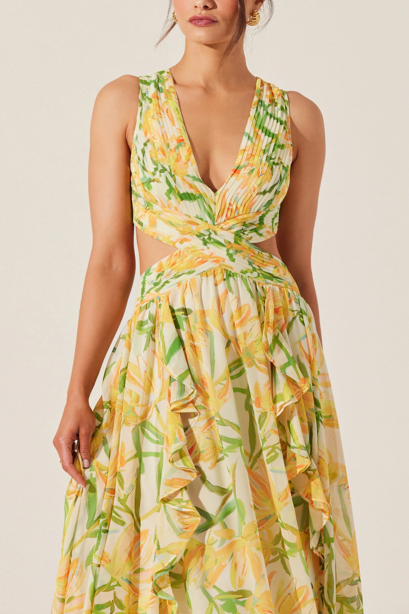 Soft Print Maxi Dress