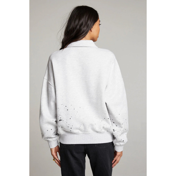 Amore York Splatter Paint Half Zip