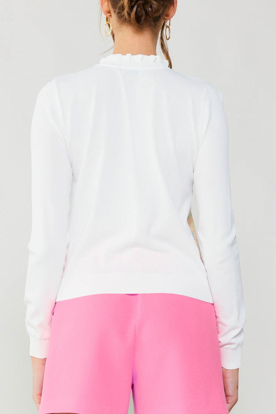 Graceful Combo Print Sweater