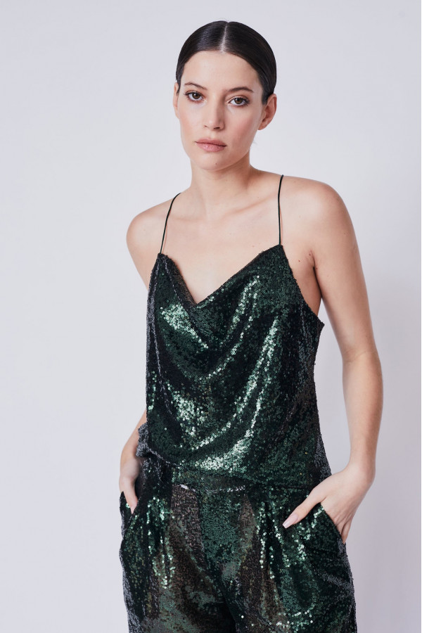 Voile Dolce Sequin Cami