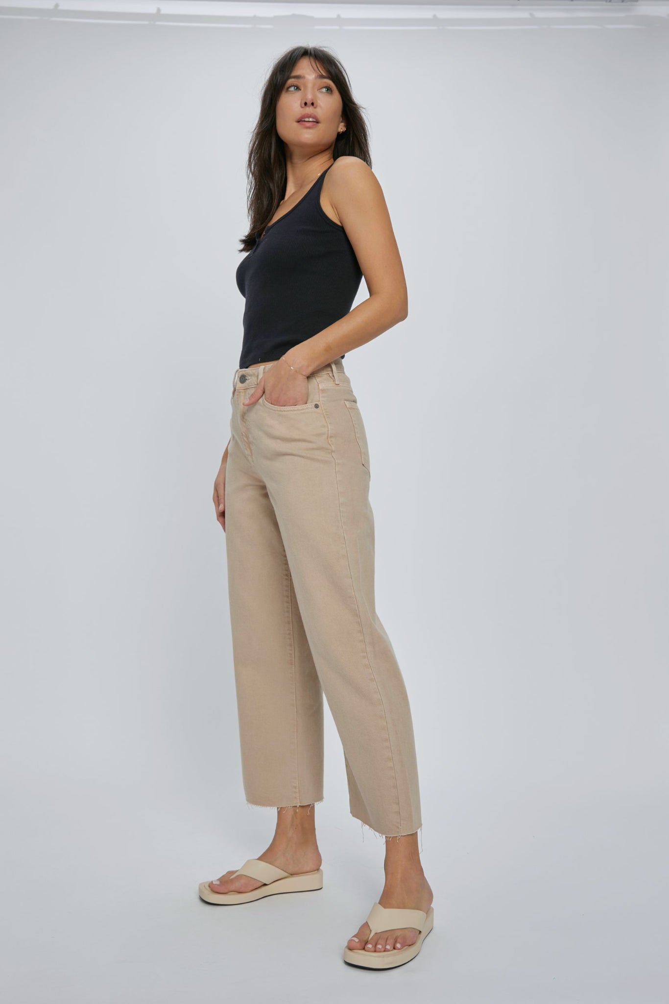 Fleet Crop Wide Leg Jean