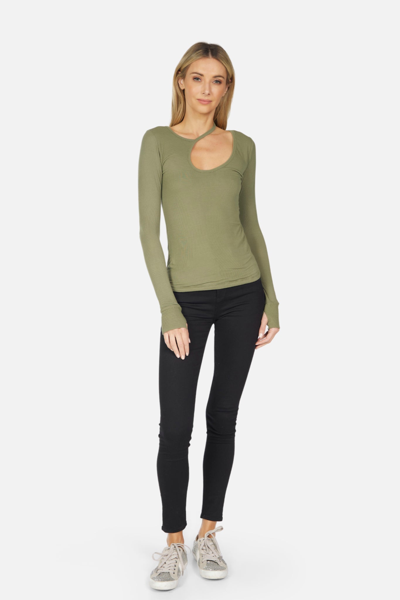 Smeraldo Rib Asymmetric Top