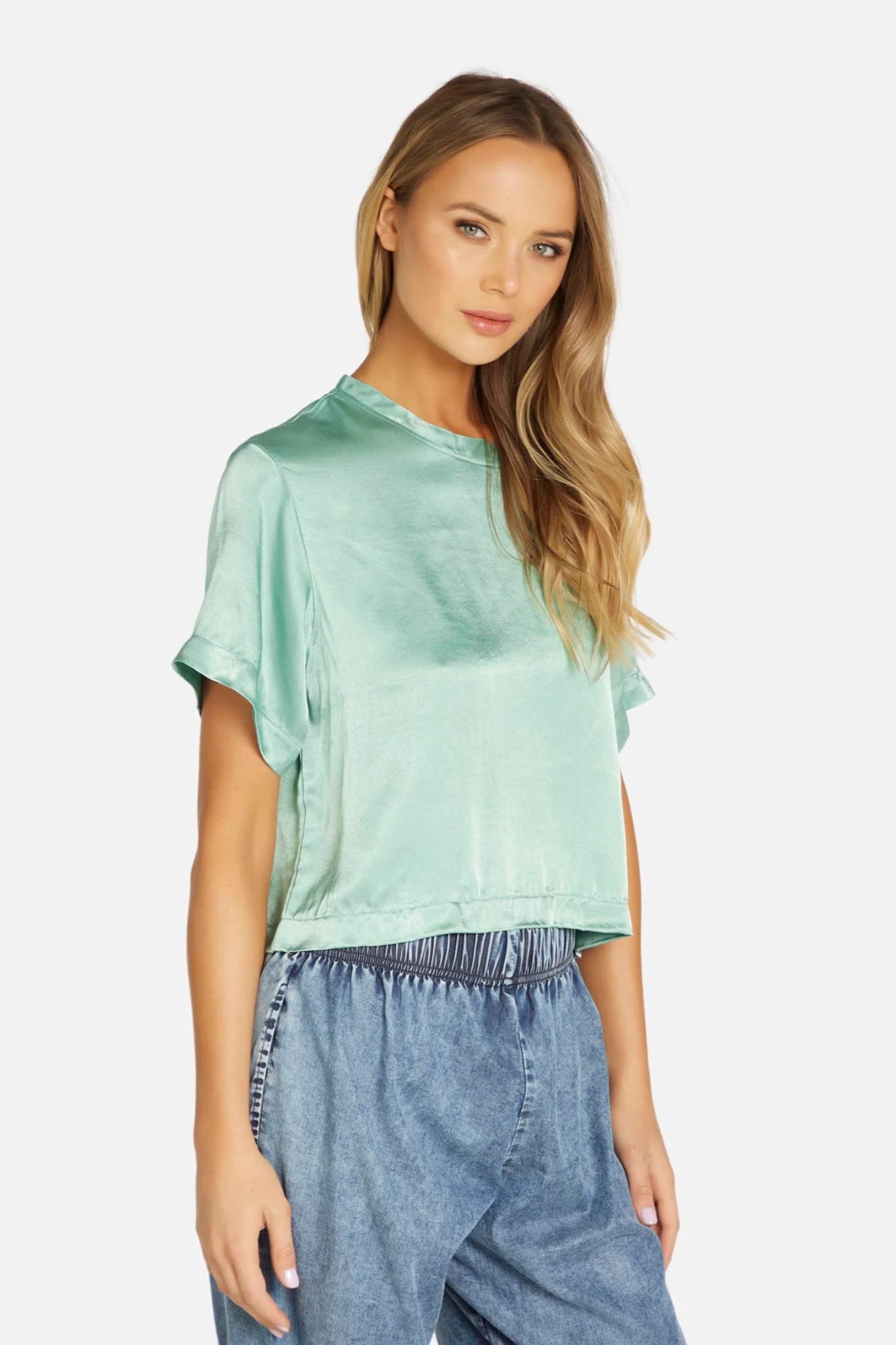 Fascino Short Sleeve Boxy Top