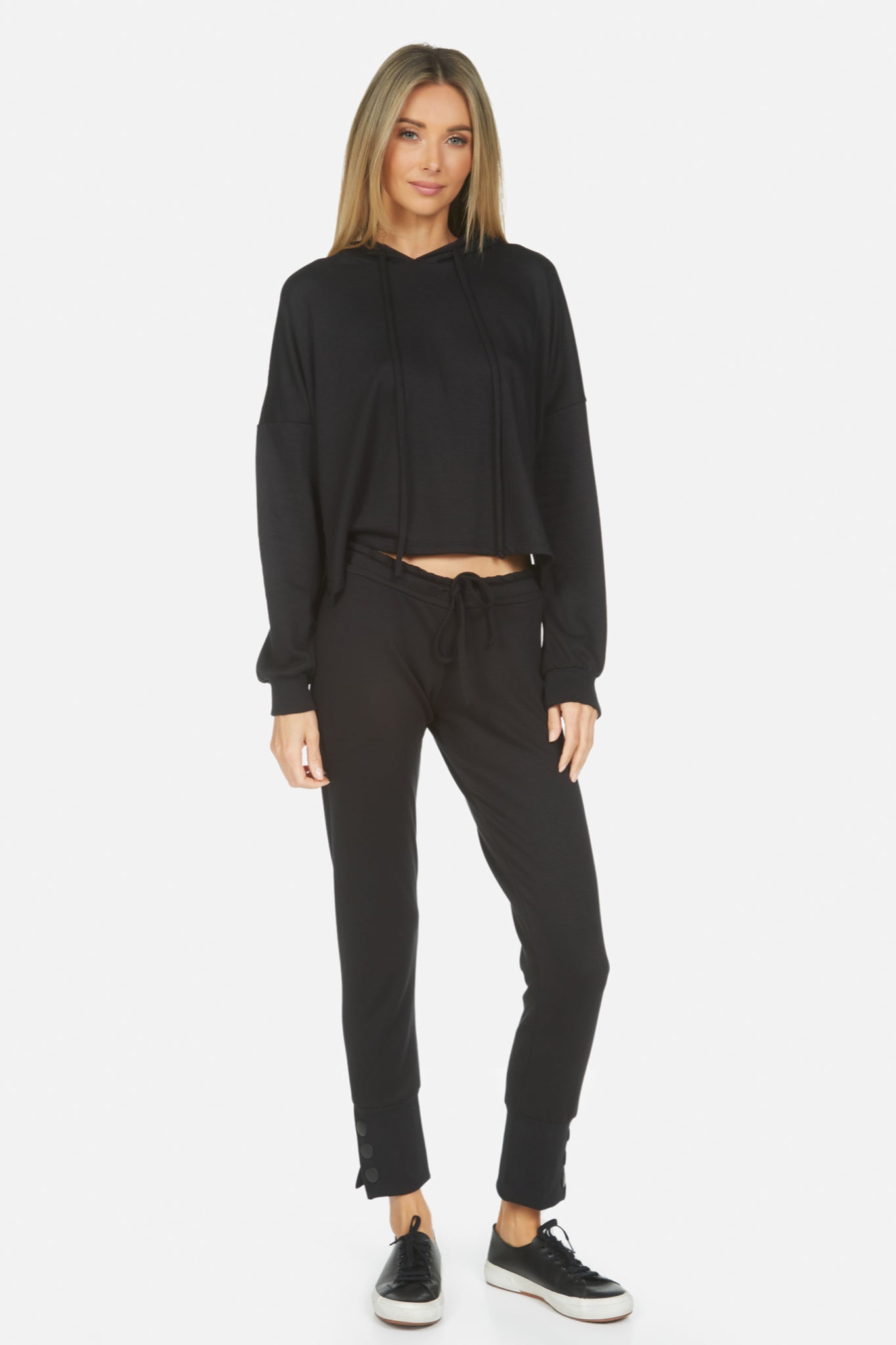 Esmeralda Side Button Hoodie