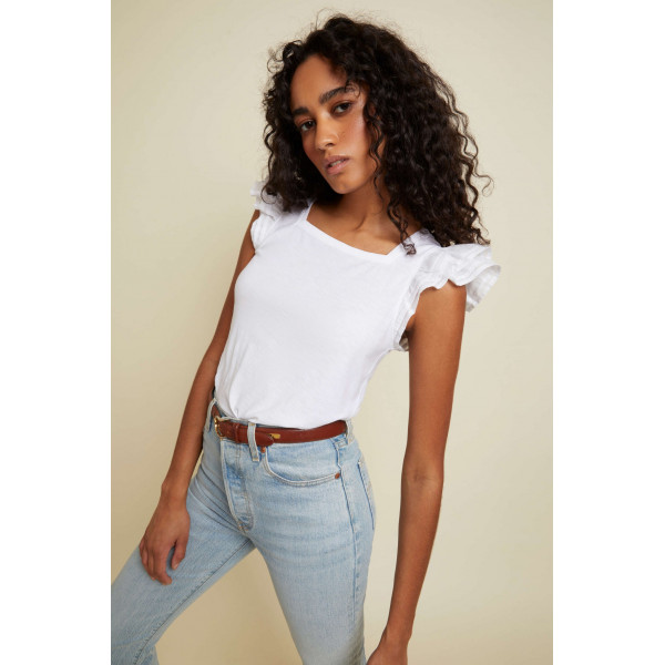 Ardore Square Neck Ruffle Top