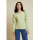 Dulce Drift Gathered Sweatshirt