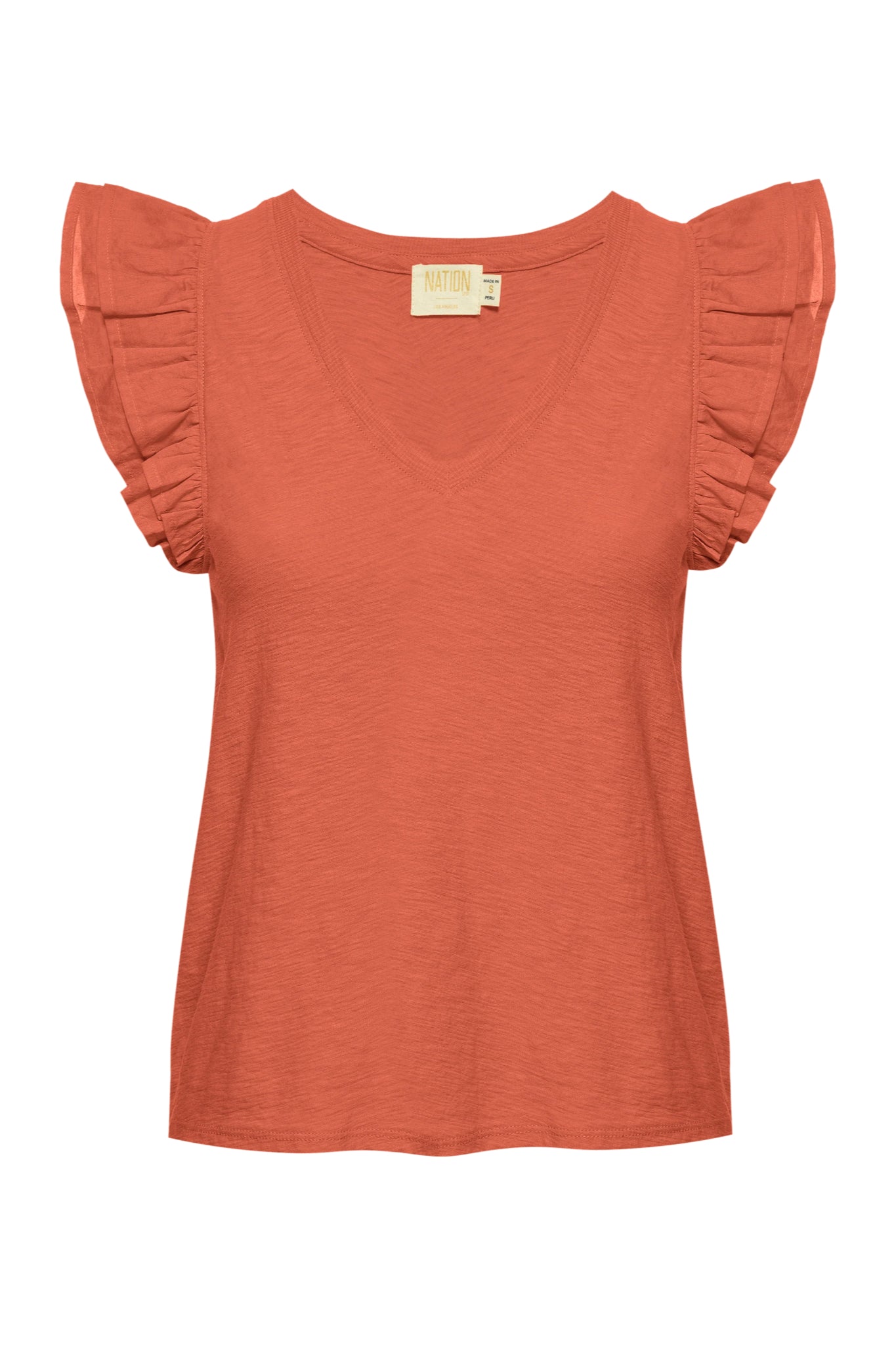 Autumn Luxe Contrast Ruffle Tank