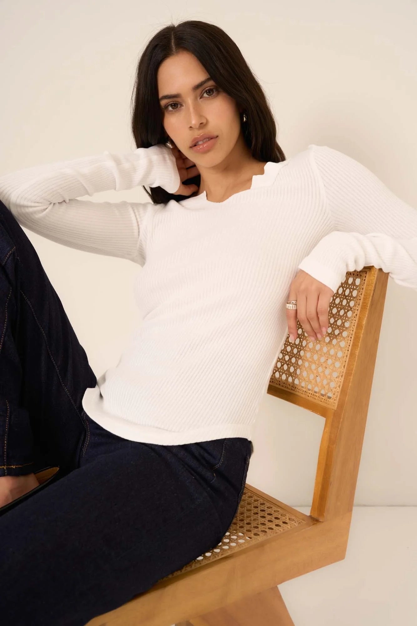 Mussola Comeback Notch Neck Long Sleeve