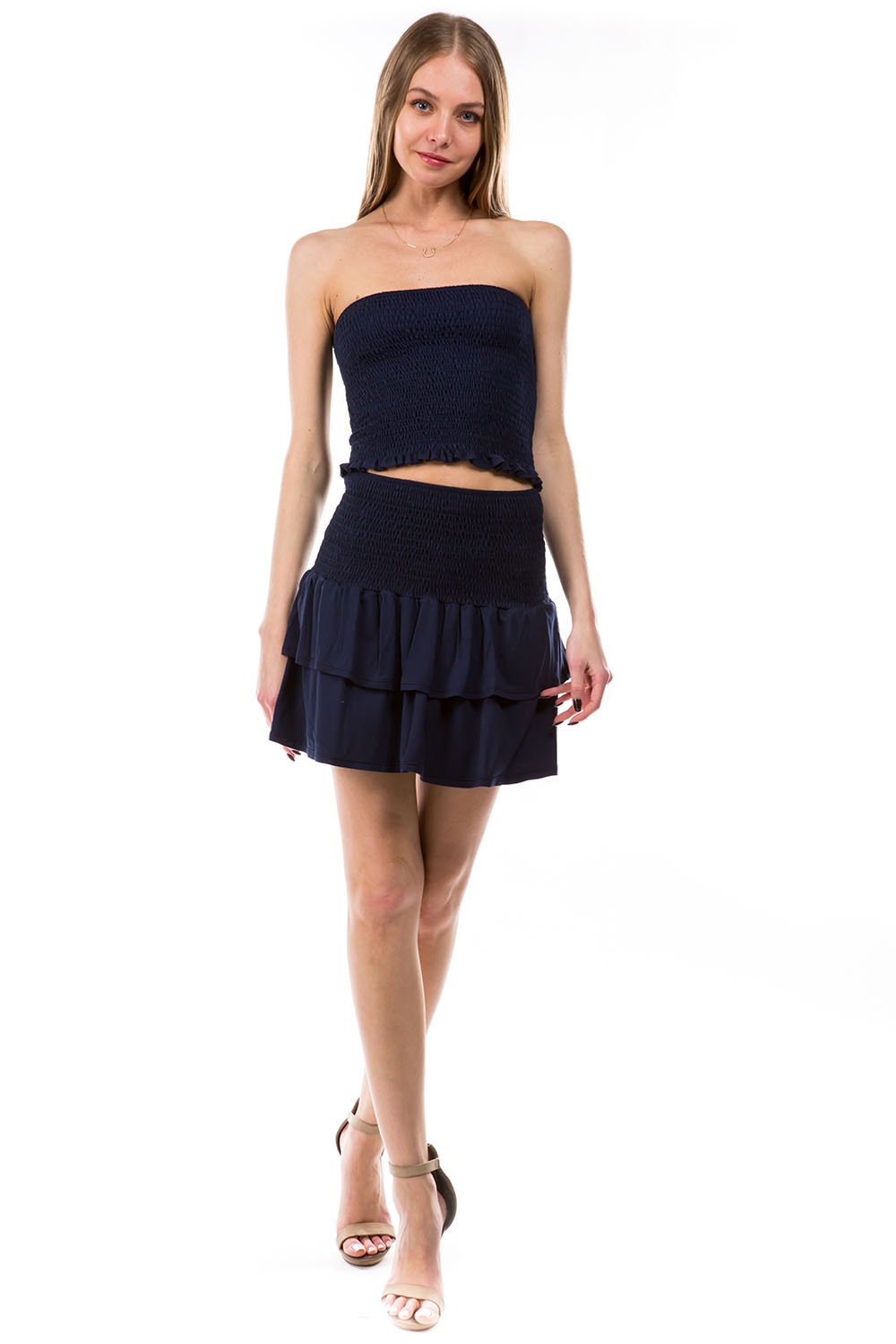 Frost Smock Tube Top