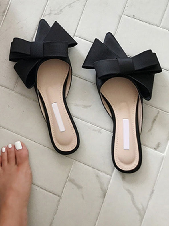 Tempest Rise Bow Slippers