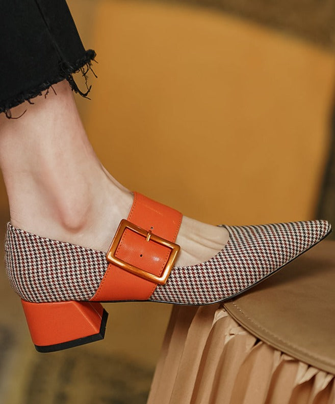 Nacre Orange Heels